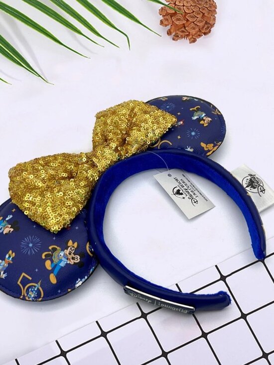 Loungefly 50th Anniversary Minnie Mouse WDW Disney Parks Ears Headband main image 4